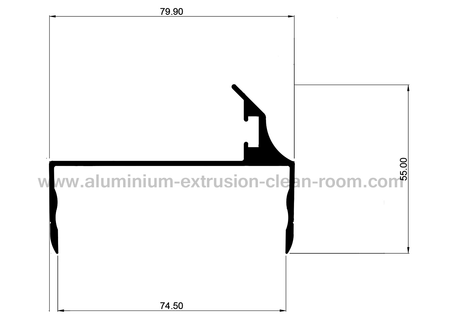 Pintu Aluminium 75